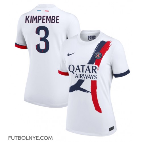 Camiseta Paris Saint-Germain Presnel Kimpembe #3 Visitante Equipación para mujer 2024-25 manga corta
